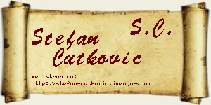 Stefan Ćutković vizit kartica